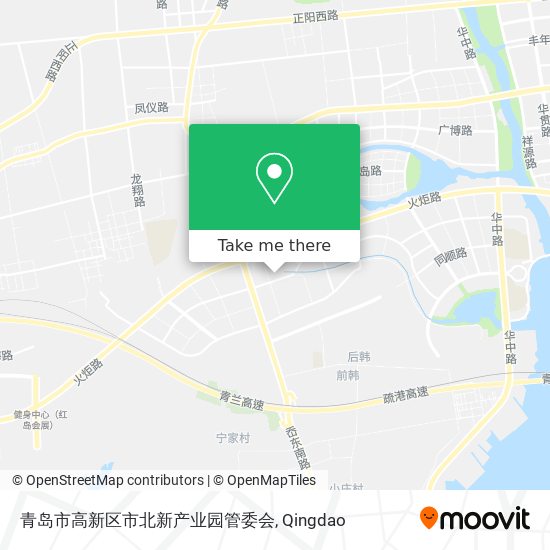 青岛市高新区市北新产业园管委会 map