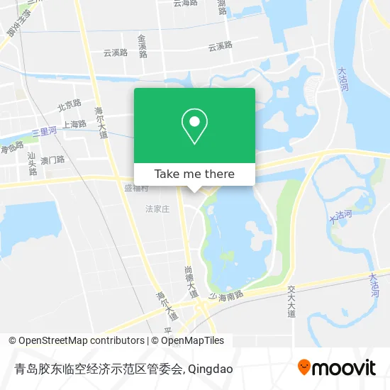 青岛胶东临空经济示范区管委会 map