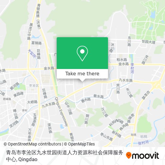 青岛市李沧区九水世园街道人力资源和社会保障服务中心 map