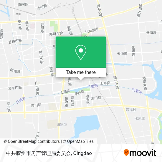 中共胶州市房产管理局委员会 map