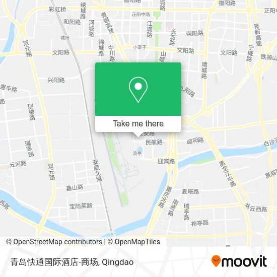 青岛快通国际酒店-商场 map