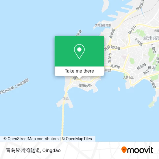 青岛胶州湾隧道 map