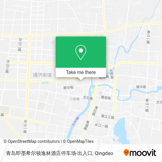 青岛即墨希尔顿逸林酒店停车场-出入口 map