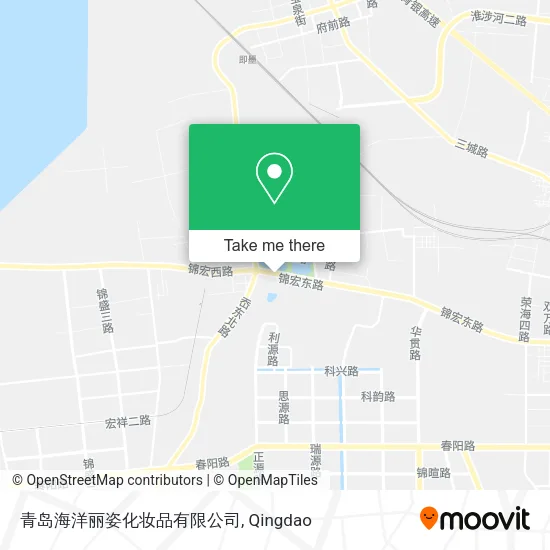 青岛海洋丽姿化妆品有限公司 map