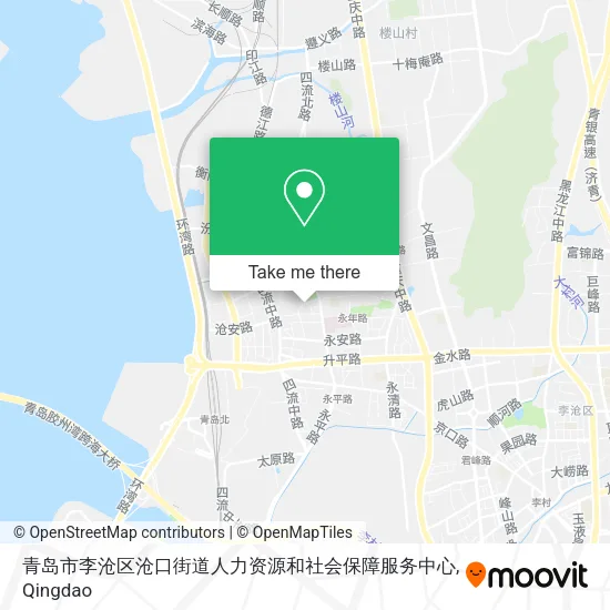 青岛市李沧区沧口街道人力资源和社会保障服务中心 map
