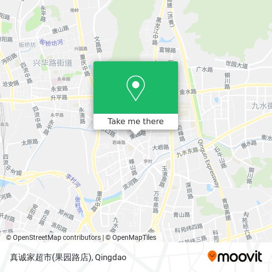 真诚家超市(果园路店) map