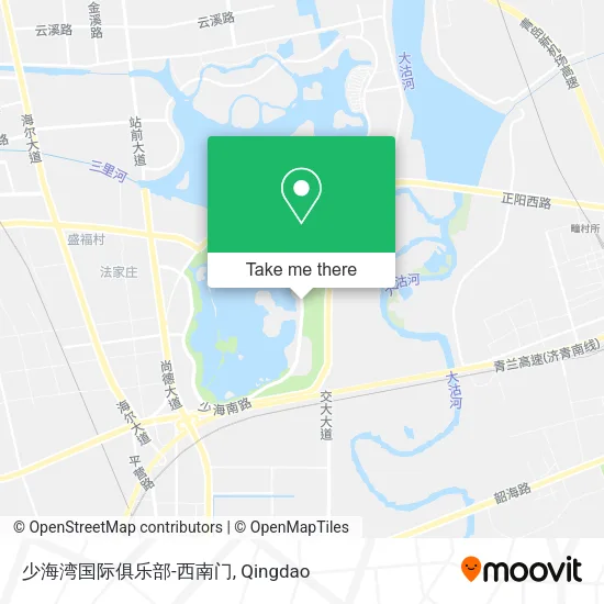 少海湾国际俱乐部-西南门 map