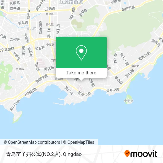 青岛苗子妈公寓(NO.2店) map