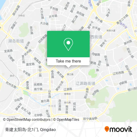 青建太阳岛-北1门 map