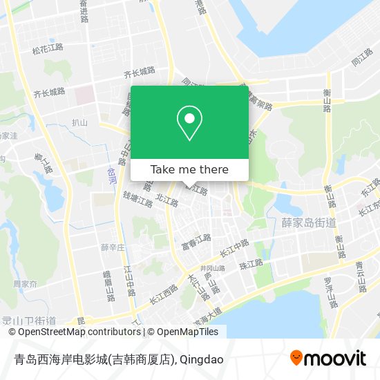 青岛西海岸电影城(吉韩商厦店) map