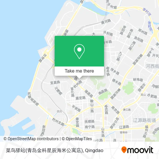 菜鸟驿站(青岛金科星辰海米公寓店) map