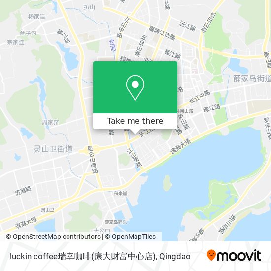 luckin coffee瑞幸咖啡(康大财富中心店) map