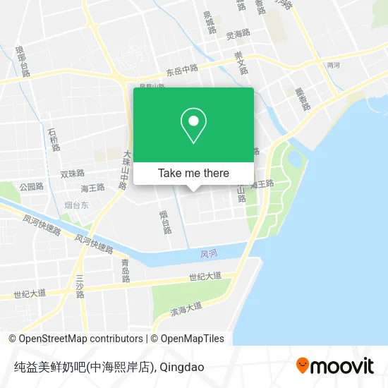 纯益美鲜奶吧(中海熙岸店) map