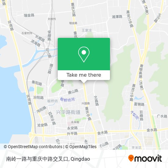 南岭一路与重庆中路交叉口 map
