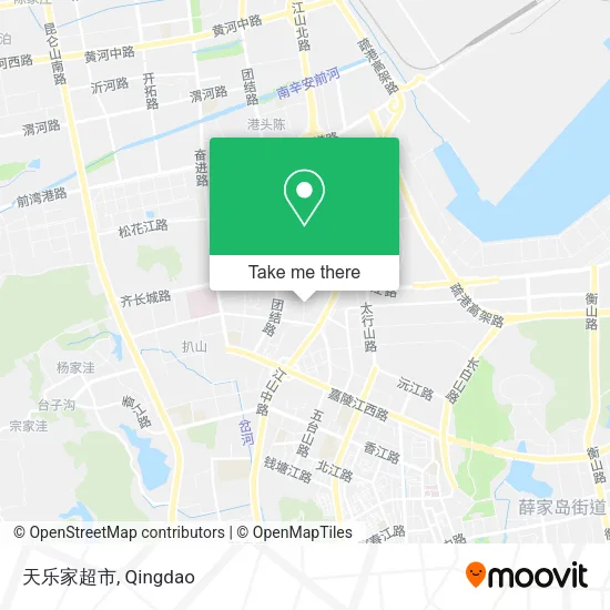 天乐家超市 map
