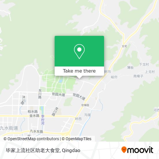 毕家上流社区助老大食堂 map