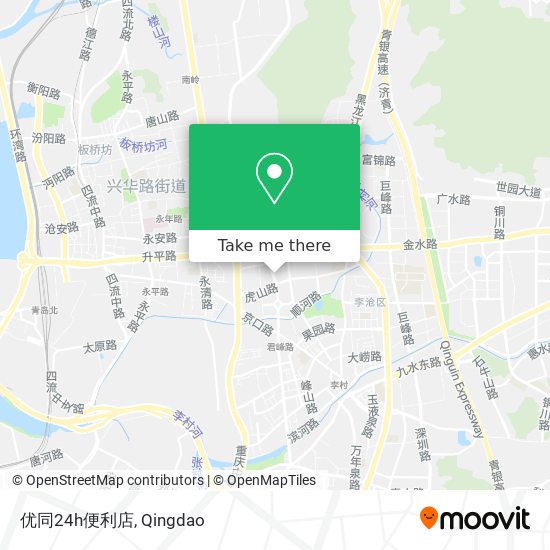 优同24h便利店 map