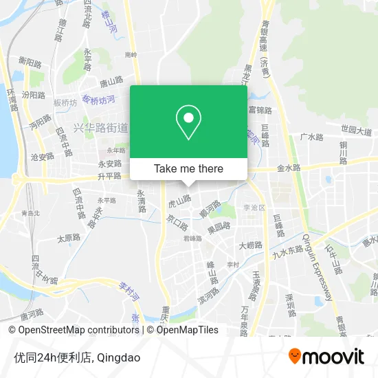 优同24h便利店 map