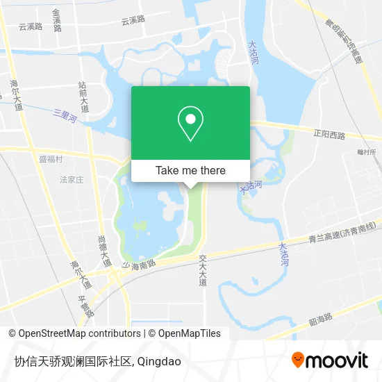 协信天骄观澜国际社区 map
