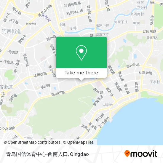 青岛国信体育中心-西南入口 map