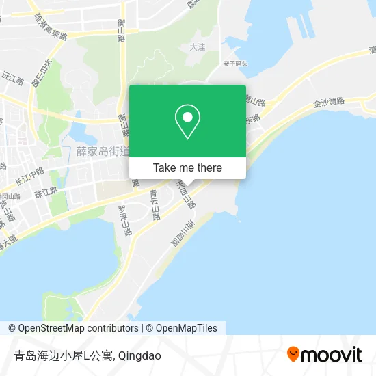 青岛海边小屋L公寓 map