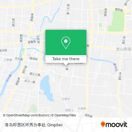 青岛即墨区环秀办事处 map
