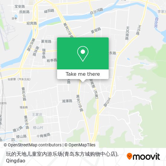 玩的天地儿童室内游乐场(青岛东方城购物中心店) map