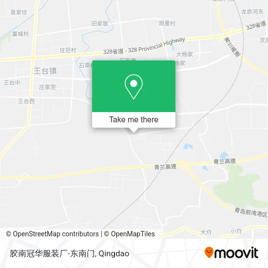 胶南冠华服装厂-东南门 map