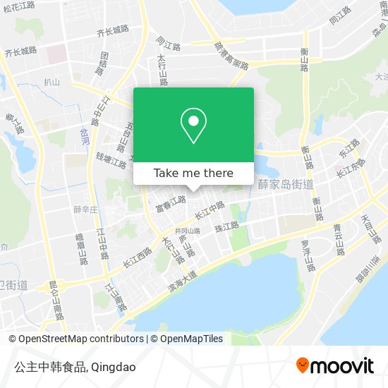 公主中韩食品 map