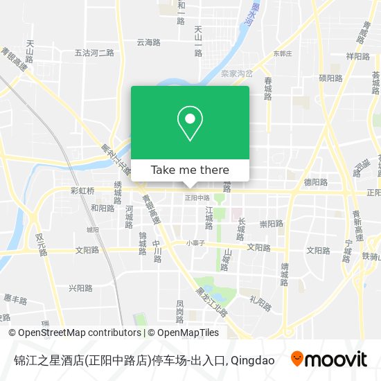 锦江之星酒店(正阳中路店)停车场-出入口 map