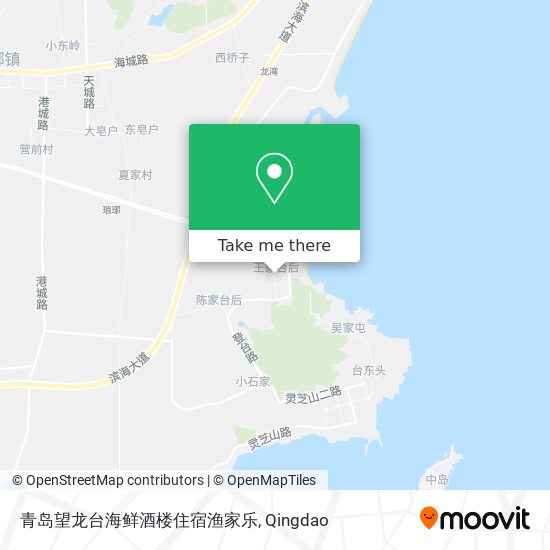 青岛望龙台海鲜酒楼住宿渔家乐 map