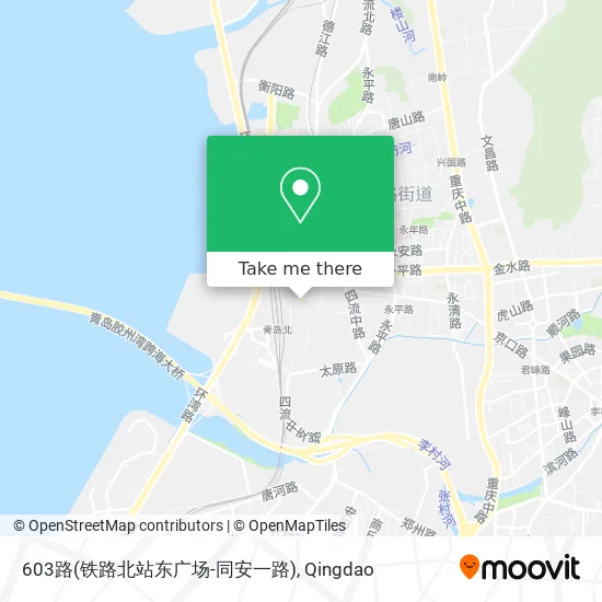 603路(铁路北站东广场-同安一路) map