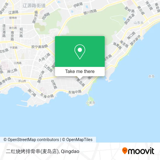 二红烧烤排骨串(麦岛店) map
