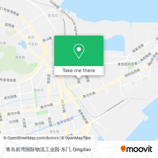 青岛前湾国际物流工业园-东门 map