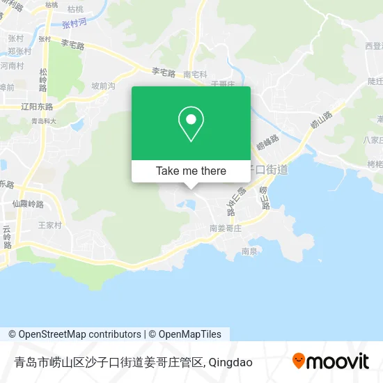 青岛市崂山区沙子口街道姜哥庄管区 map