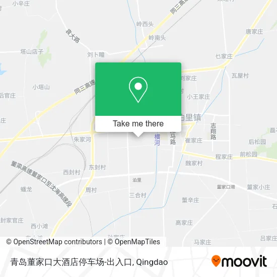 青岛董家口大酒店停车场-出入口 map