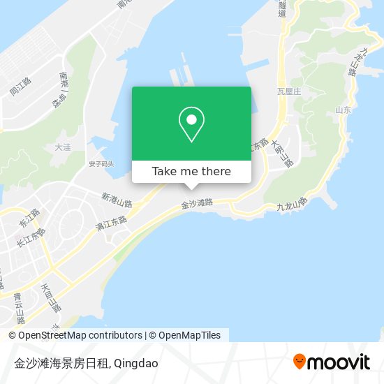 金沙滩海景房日租 map