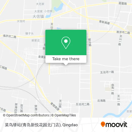 菜鸟驿站(青岛新悦花园北门店) map