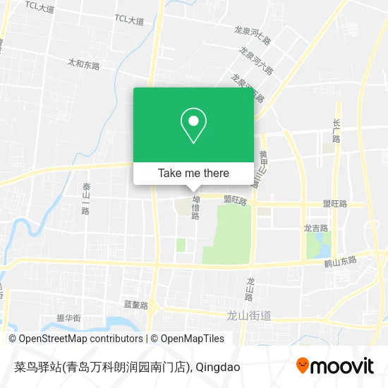 菜鸟驿站(青岛万科朗润园南门店) map