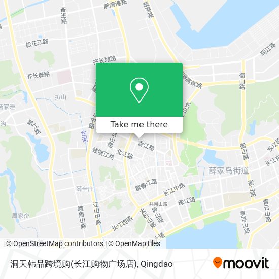 洞天韩品跨境购(长江购物广场店) map