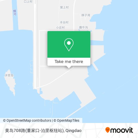 黄岛708路(董家口-泊里枢纽站) map