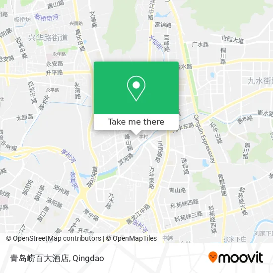 青岛崂百大酒店 map