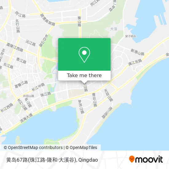 黄岛67路(珠江路-隆和·大溪谷) map