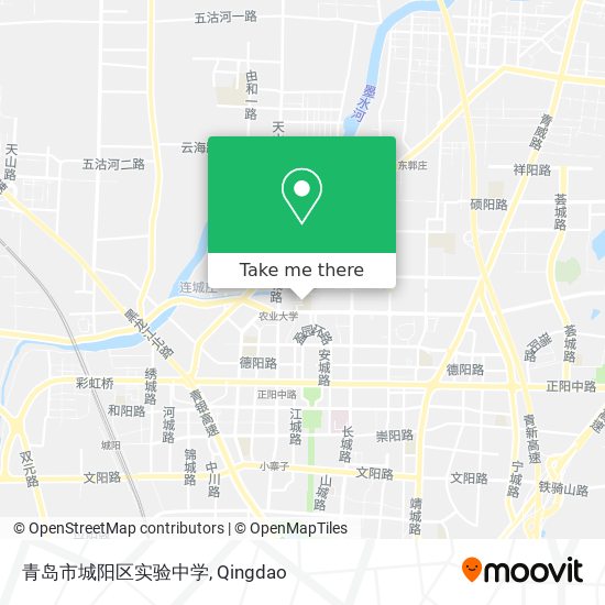 青岛市城阳区实验中学 map