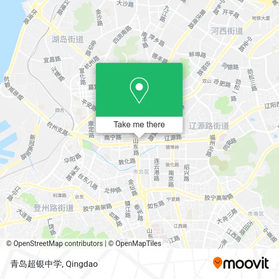 青岛超银中学 map