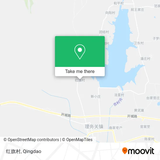 红旗村 map