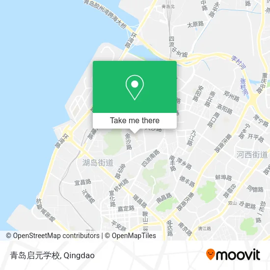 青岛启元学校 map