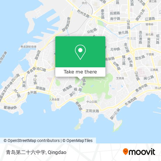 青岛第二十六中学 map