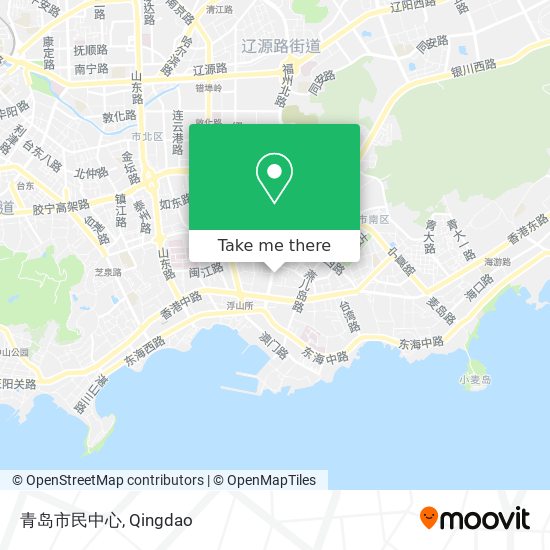 青岛市民中心 map