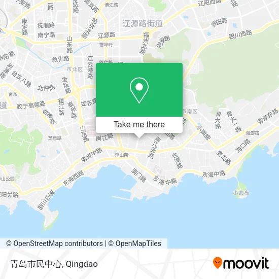 青岛市民中心 map